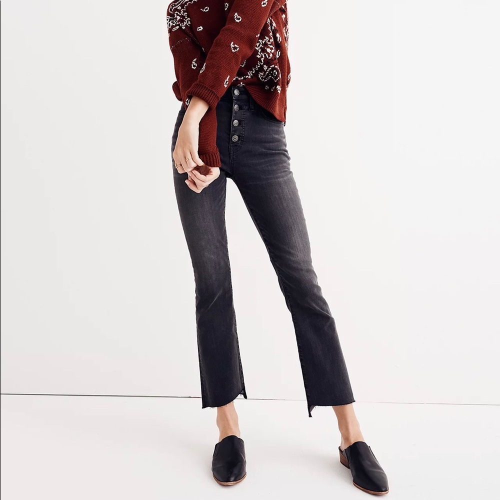 Madewell Cali Demi-Boot Jeans: Asymmetrical Hem Edition